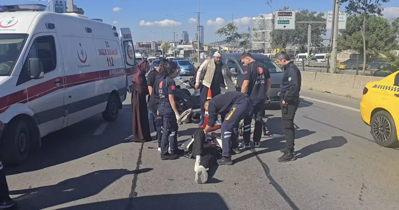 kadikoy d 100 karayolunda motosiklet kazasi bir yarali aSMbPT8u